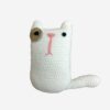 Woolen White Toy Cat